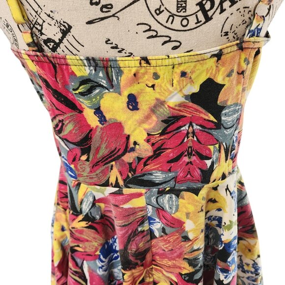 Y2K MINKPINK Women's Floral Sundress Size L Boho Summer Dress Spaghetti Straps - Picture 7 of 14